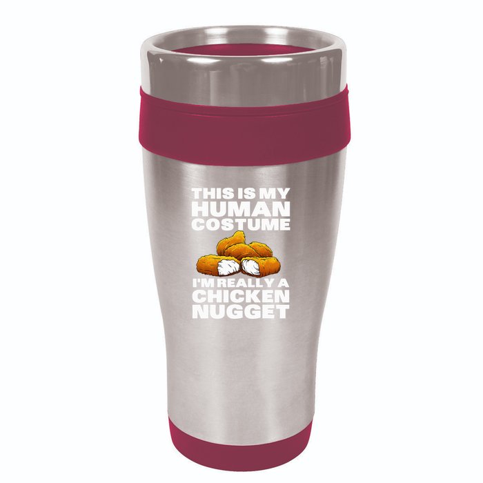 Chicken Nugget Art For Chicken Nugget Costume 16oz Travel Tumbler