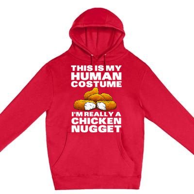 Chicken Nugget Art For Chicken Nugget Costume Premium Pullover Hoodie