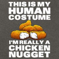 Chicken Nugget Art For Chicken Nugget Costume Cotton Canvas Backpack