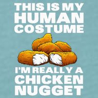 Chicken Nugget Art For Chicken Nugget Costume Sueded Cloud Jersey T-Shirt