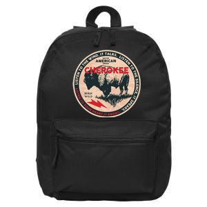 Cherokee Native American Indian Born Freedom Wild Buffalo 16 in Basic Backpack