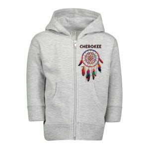 Cherokee Native American Indian Colorful Dreamcatcher Tribal Toddler Zip Fleece Hoodie