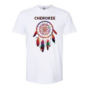 Cherokee Native American Indian Colorful Dreamcatcher Tribal Softstyle CVC T-Shirt