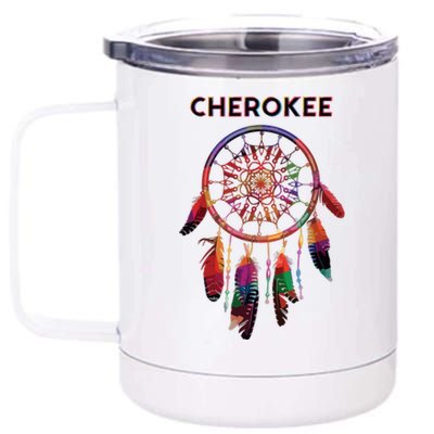 Cherokee Native American Indian Colorful Dreamcatcher Tribal 12 oz Stainless Steel Tumbler Cup