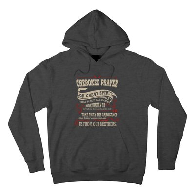 Cherokee Native American Prayer Hoodie