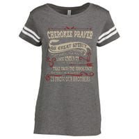 Cherokee Native American Prayer Enza Ladies Jersey Football T-Shirt