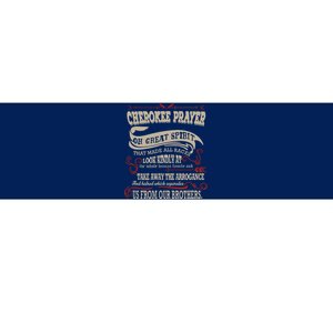 Cherokee Native American Prayer Bumper Sticker