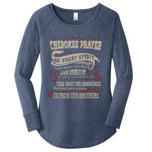 Cherokee Native American Prayer Women's Perfect Tri Tunic Long Sleeve Shirt