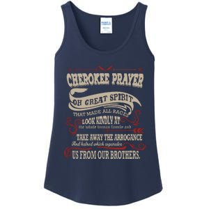 Cherokee Native American Prayer Ladies Essential Tank