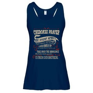 Cherokee Native American Prayer Ladies Essential Flowy Tank