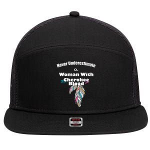 Cherokee Native American 7 Panel Mesh Trucker Snapback Hat