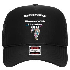 Cherokee Native American High Crown Mesh Back Trucker Hat