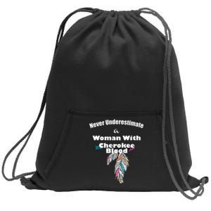 Cherokee Native American Sweatshirt Cinch Pack Bag