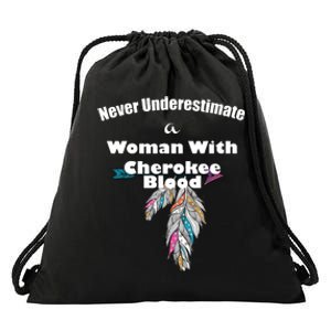 Cherokee Native American Drawstring Bag