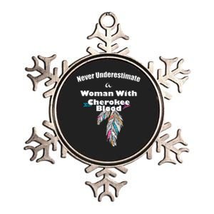 Cherokee Native American Metallic Star Ornament