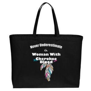 Cherokee Native American Cotton Canvas Jumbo Tote