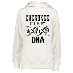 Cherokee Native American Its Is In My DNA Womens Funnel Neck Pullover Hood