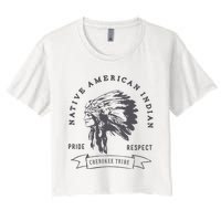 Cherokee Native American Women's Crop Top Tee