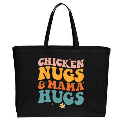 Chicken Nugs And Mama Hugs Nuggets Foodies Lovers Cotton Canvas Jumbo Tote