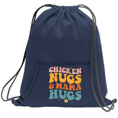 Chicken Nugs And Mama Hugs Nuggets Foodies Lovers Sweatshirt Cinch Pack Bag