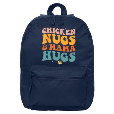 Chicken Nugs And Mama Hugs Nuggets Foodies Lovers 16 in Basic Backpack