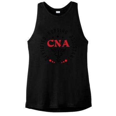 Cna Nurse Assistant Certified Nursing Assistant For Work Ladies PosiCharge Tri-Blend Wicking Tank