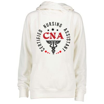 Cna Nurse Assistant Certified Nursing Assistant For Work Womens Funnel Neck Pullover Hood