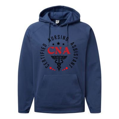 Cna Nurse Assistant Certified Nursing Assistant For Work Performance Fleece Hoodie