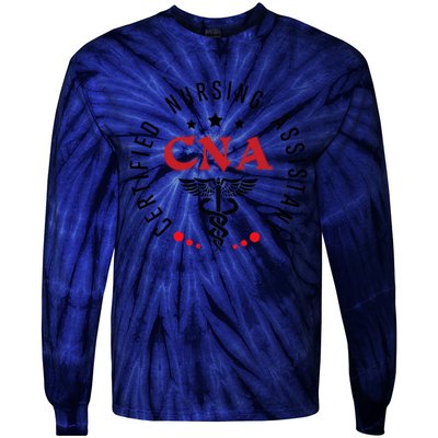 Cna Nurse Assistant Certified Nursing Assistant For Work Tie-Dye Long Sleeve Shirt