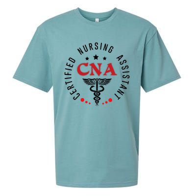 Cna Nurse Assistant Certified Nursing Assistant For Work Sueded Cloud Jersey T-Shirt