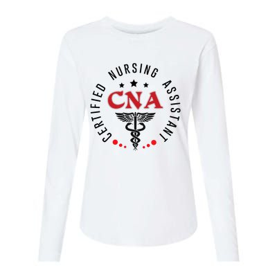 Cna Nurse Assistant Certified Nursing Assistant For Work Womens Cotton Relaxed Long Sleeve T-Shirt