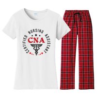 Cna Nurse Assistant Certified Nursing Assistant For Work Women's Flannel Pajama Set