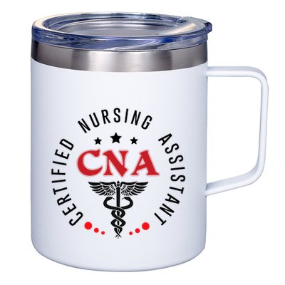 Cna Nurse Assistant Certified Nursing Assistant For Work 12oz Stainless Steel Coffee Mug