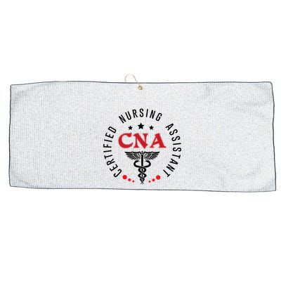 Cna Nurse Assistant Certified Nursing Assistant For Work Large Microfiber Waffle Golf Towel