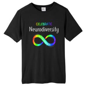 Celebrate Neurodiversity Autism Awareness Month Infinity Tall Fusion ChromaSoft Performance T-Shirt