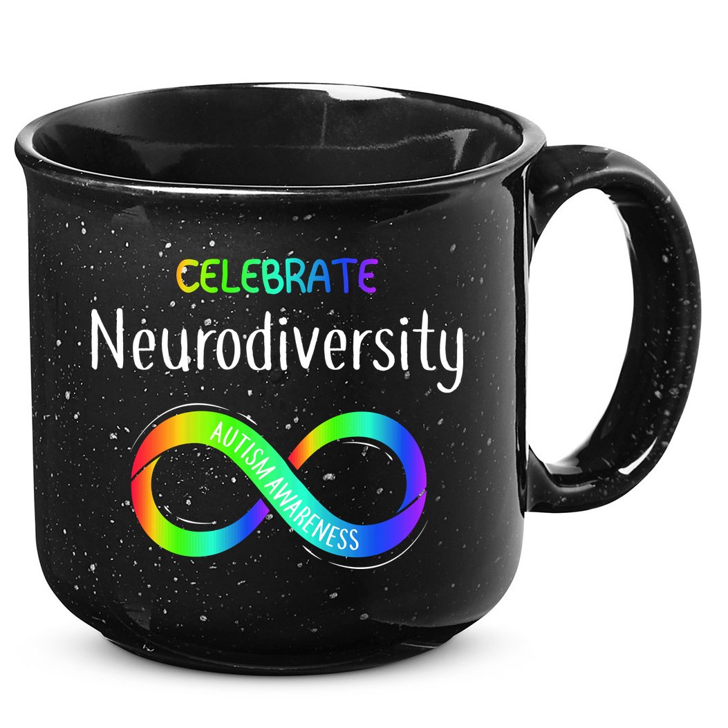 Celebrate Neurodiversity Autism Awareness Month Infinity 15oz Campfire Ceramic Mug
