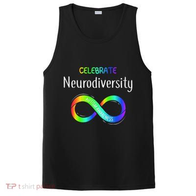 Celebrate Neurodiversity Autism Awareness Month Infinity PosiCharge Competitor Tank