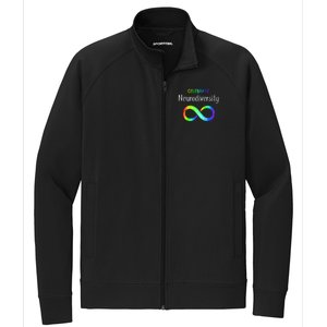 Celebrate Neurodiversity Autism Awareness Month Infinity Stretch Full-Zip Cadet Jacket