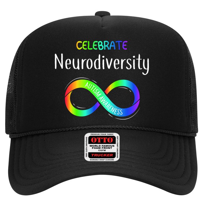 Celebrate Neurodiversity Autism Awareness Month Infinity Trucker Hat