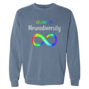 Celebrate Neurodiversity Autism Awareness Month Infinity Garment-Dyed Sweatshirt