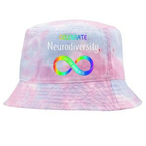 Celebrate Neurodiversity Autism Awareness Month Infinity Tie-Dyed Bucket Hat