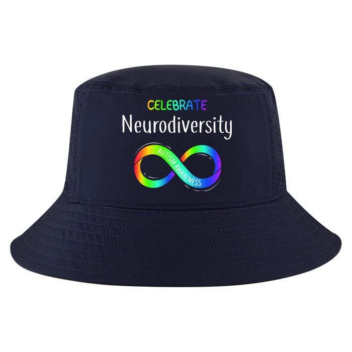 Celebrate Neurodiversity Autism Awareness Month Infinity Cool Comfort Performance Bucket Hat