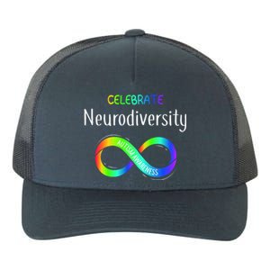 Celebrate Neurodiversity Autism Awareness Month Infinity Yupoong Adult 5-Panel Trucker Hat