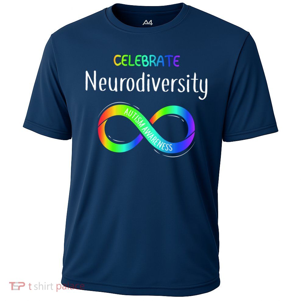 Celebrate Neurodiversity Autism Awareness Month Infinity Cooling Performance Crew T-Shirt