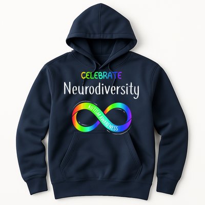 Celebrate Neurodiversity Autism Awareness Month Infinity Hoodie