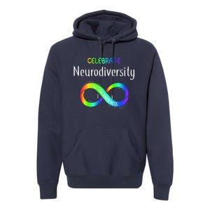 Celebrate Neurodiversity Autism Awareness Month Infinity Premium Hoodie