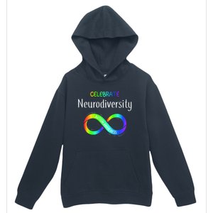 Celebrate Neurodiversity Autism Awareness Month Infinity Urban Pullover Hoodie