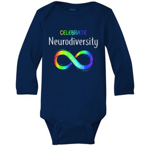 Celebrate Neurodiversity Autism Awareness Month Infinity Baby Long Sleeve Bodysuit