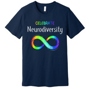 Celebrate Neurodiversity Autism Awareness Month Infinity Premium T-Shirt