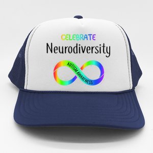 Celebrate Neurodiversity Autism Awareness Month Infinity Trucker Hat